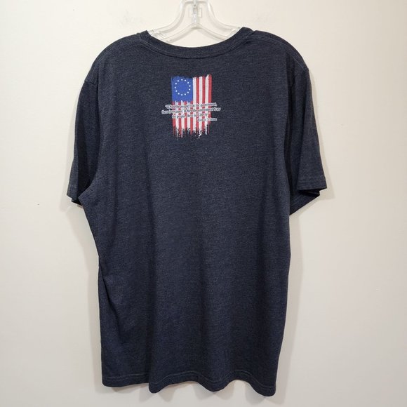 Patriot Deo Juvante made in the USA patriotic graphic t-shit men's size XL - Picture 3 of 6